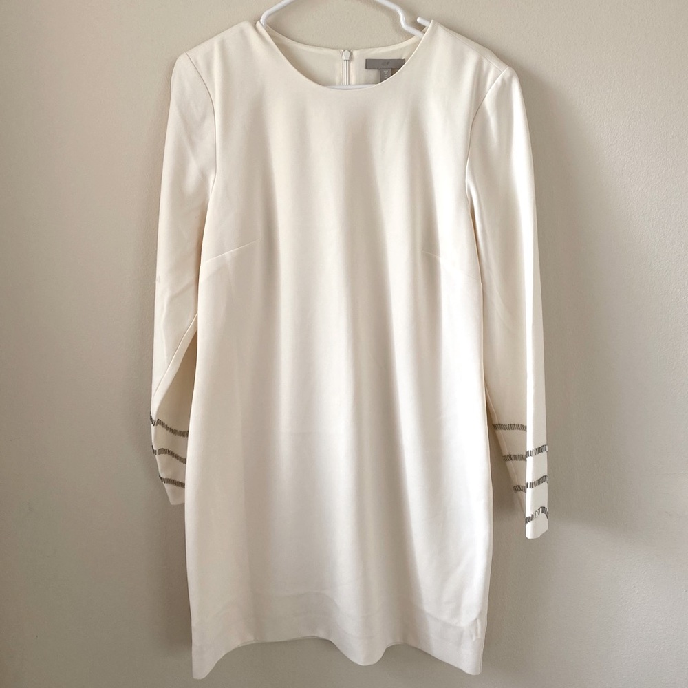 H&M cream shift dress